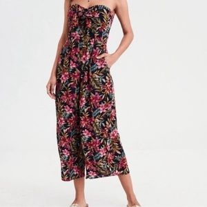 American Eagle Floral Jumpsuit